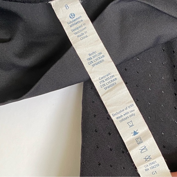 Lululemon perforation shine dot black straight to class slim fit pants - Picture 6 of 14